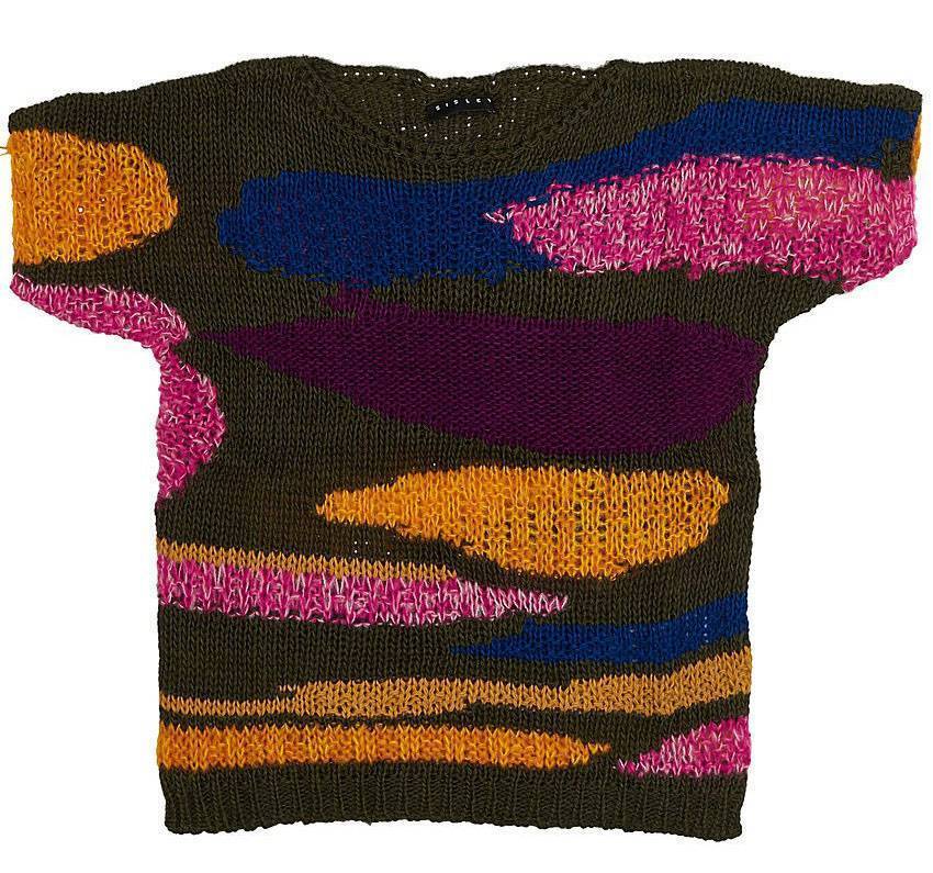 ΠΟΥΛΟΒΕΡ SISLEY DO IT YOURS G. ΛΑΔΙ/ΠΟΛΥΧΡΩΜΟ (120 CM)-(6-7 ΕΤΩΝ) BENETTON