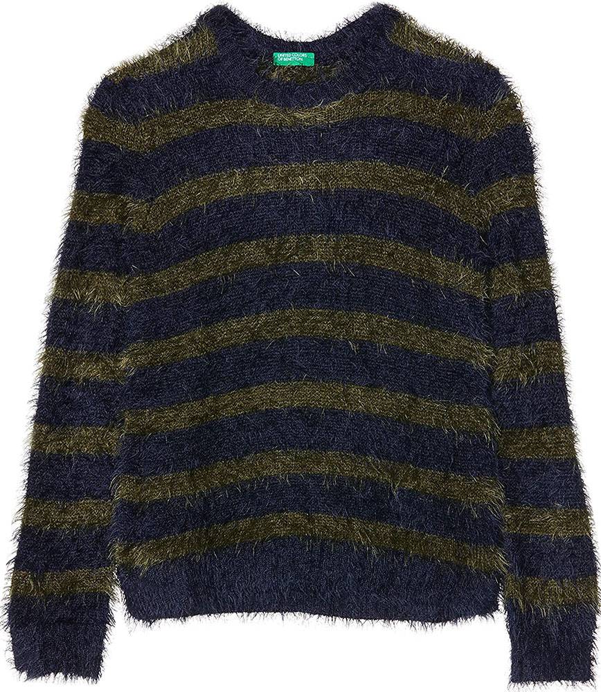 ΠΟΥΛΟΒΕΡ BENETTON STREET GIRL SET ΣΚΟΥΡΟ ΜΠΛΕ/ΛΑΔΙ (130 CM)-(7-8 ΕΤΏΝ) BENETTON