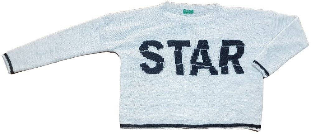 ΠΟΥΛΟΒΕΡ BENETTON F. SHINY GIRL 1 ΑΝΟΙΧΤΟ ΓΚΡΙ (120 CM)-(6-7 ΕΤΏΝ) BENETTON