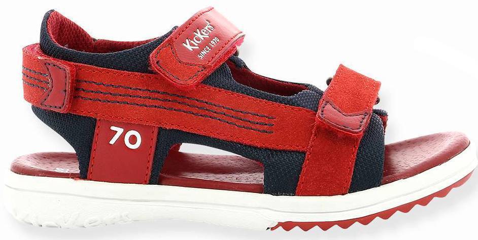 ΠΕΔΙΛΑ KICKERS PLANE 694880 ΚΟΚΚΙΝΟ/ΜΠΛΕ (EU:34)