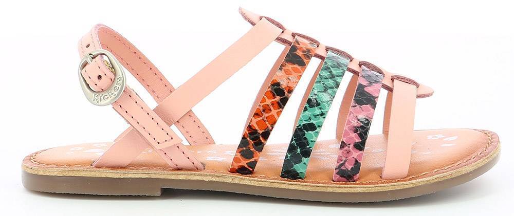 ΣΑΝΔΑΛΙΑ KICKERS DIXON 695575 ΡΟΖ/ΠΟΛΥΧΡΩΜΟ (EU:32) KICKERS