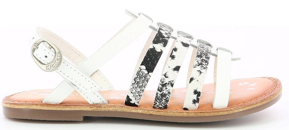 ΣΑΝΔΑΛΙΑ KICKERS DIXON 695575 ΛΕΥΚΟ/ΜΑΥΡΟ (EU:35) KICKERS