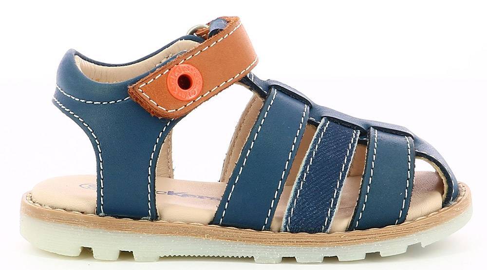 ΠΑΠΟΥΤΣΟΠΕΔΙΛΑ KICKERS NONOSTI 858420 ΣΚΟΥΡΟ ΜΠΛΕ/ΚΑΜΕΛ (EU:20) KICKERS