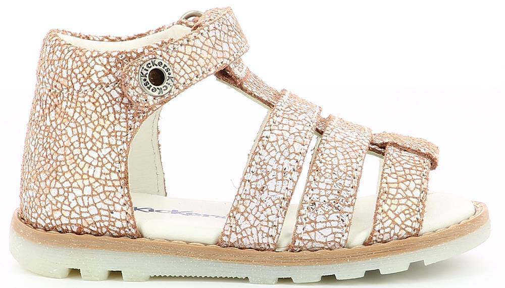 ΠΕΔΙΛΑ KICKERS NOOPI 860660 ΡΟΖ ΧΡΥΣΟ (EU:23) KICKERS