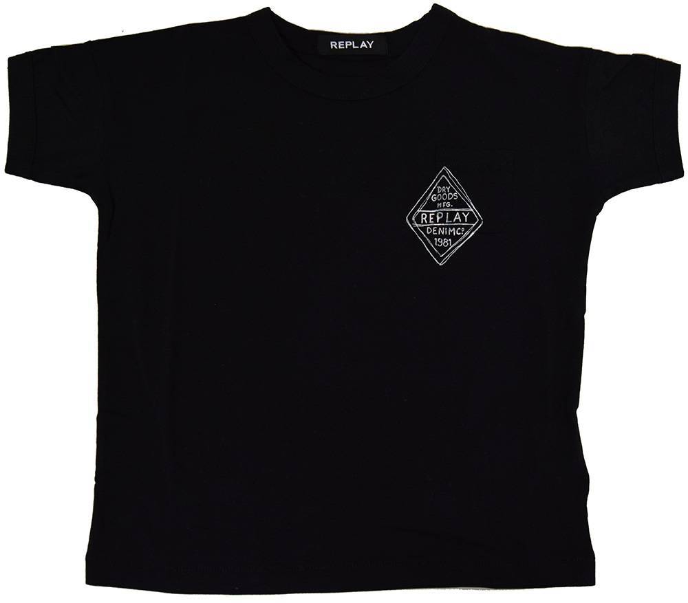 T-SHIRT REPLAY SB7300.051.20994-098 ΣΚΟΥΡΟ ΜΠΛΕ (116 ΕΚ.)-(6 ΕΤΩΝ)