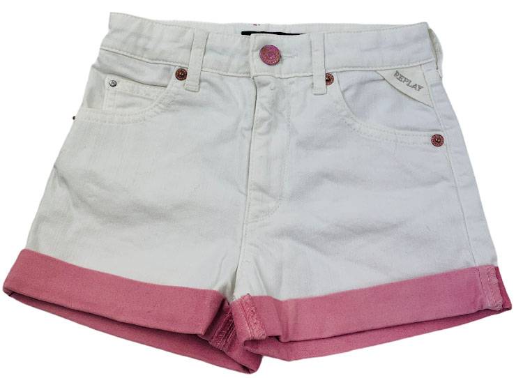 ΣΟΡΤΣ JEANS REPLAY SG9608.050.8005256-001 JERIN ΛΕΥΚΟ (116 ΕΚ.)-(6 ΕΤΩΝ)