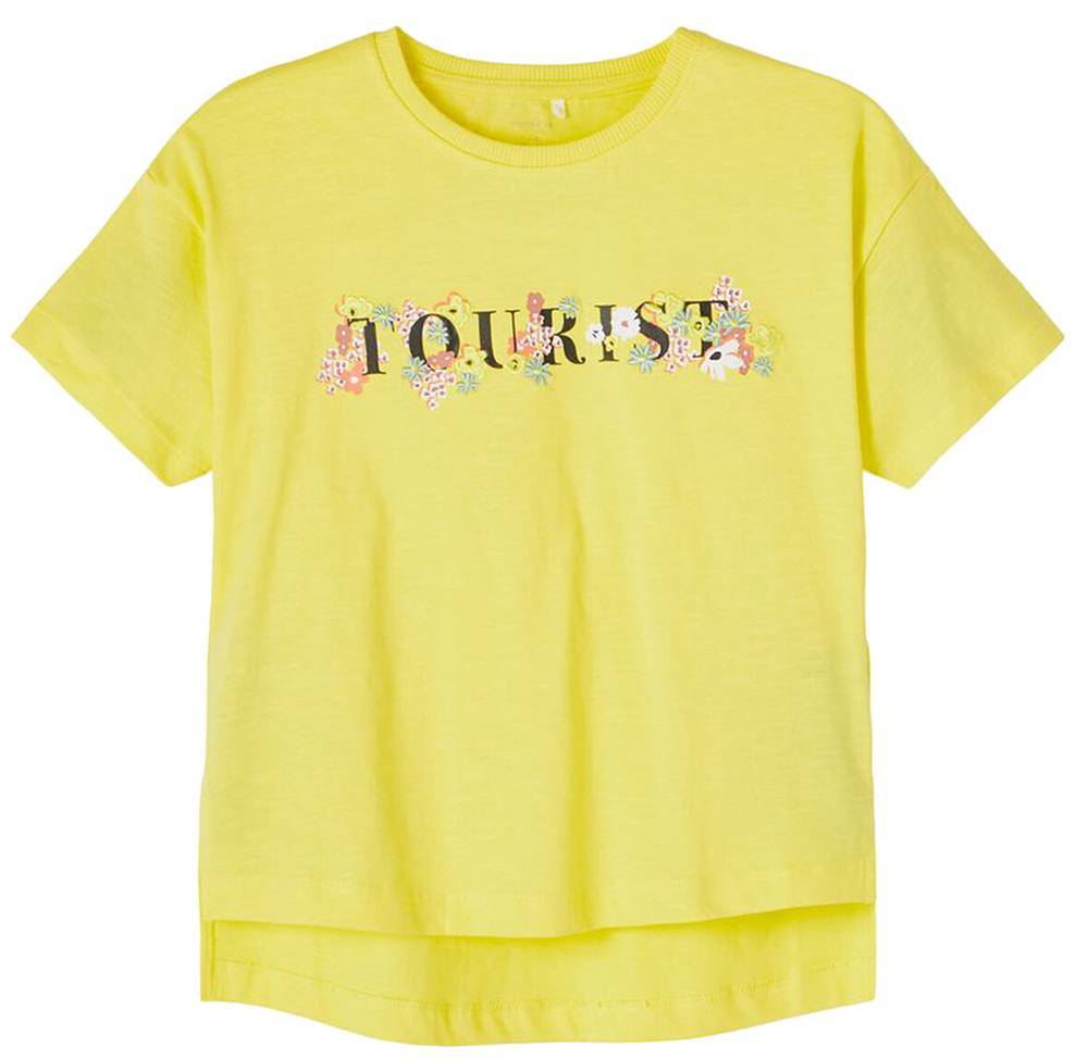 T-SHIRT NAME IT 13190338 NKFHADIYA SS BOXY ΚΙΤΡΙΝΟ (134-140 CM)-(9-10 ΕΤΩΝ) NAME IT