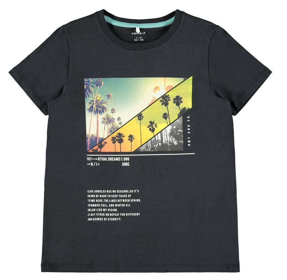 T-SHIRT NAME IT 13190346 NKMHABEN SS TOP BOX ΜΑΥΡΟ (122-128 CM)-(7-8 ΕΤΩΝ)