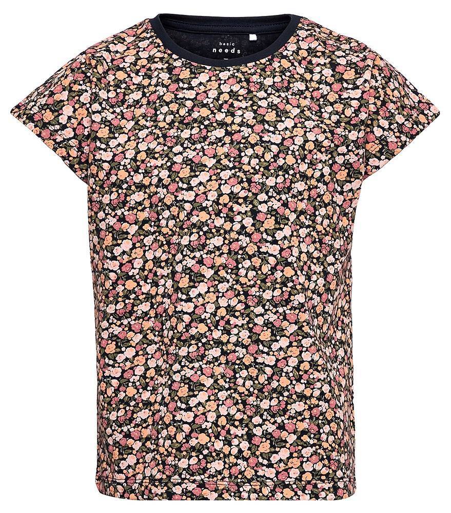 ΜΠΛΟΥΖΑ NAME IT 13190794 NKFVIGGA CAPSL TOP H FLORAL ΣΚΟΥΡΟ ΜΠΛΕ (122-28 CM)-(7-8 ΕΤΩΝ) NAME IT