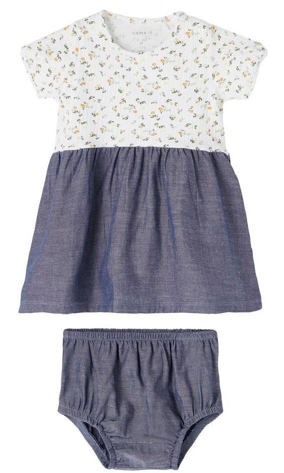 ΦΟΡΕΜΑ NAME IT 13190302 NBFJANICE SS DRESS W BLOOMER ΛΕΥΚΟ (86 CM)-(18 ΜΗΝΩΝ) NAME IT