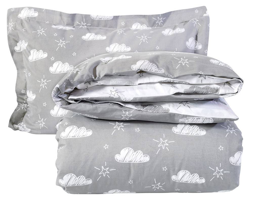 ΚΟΥΒΕΡΛΙ ΜΟΝΟ DAS HOME KID CODE 160Χ240 ΓΚΡΙ-ΛΕΥΚΟ ΣΧ.4757