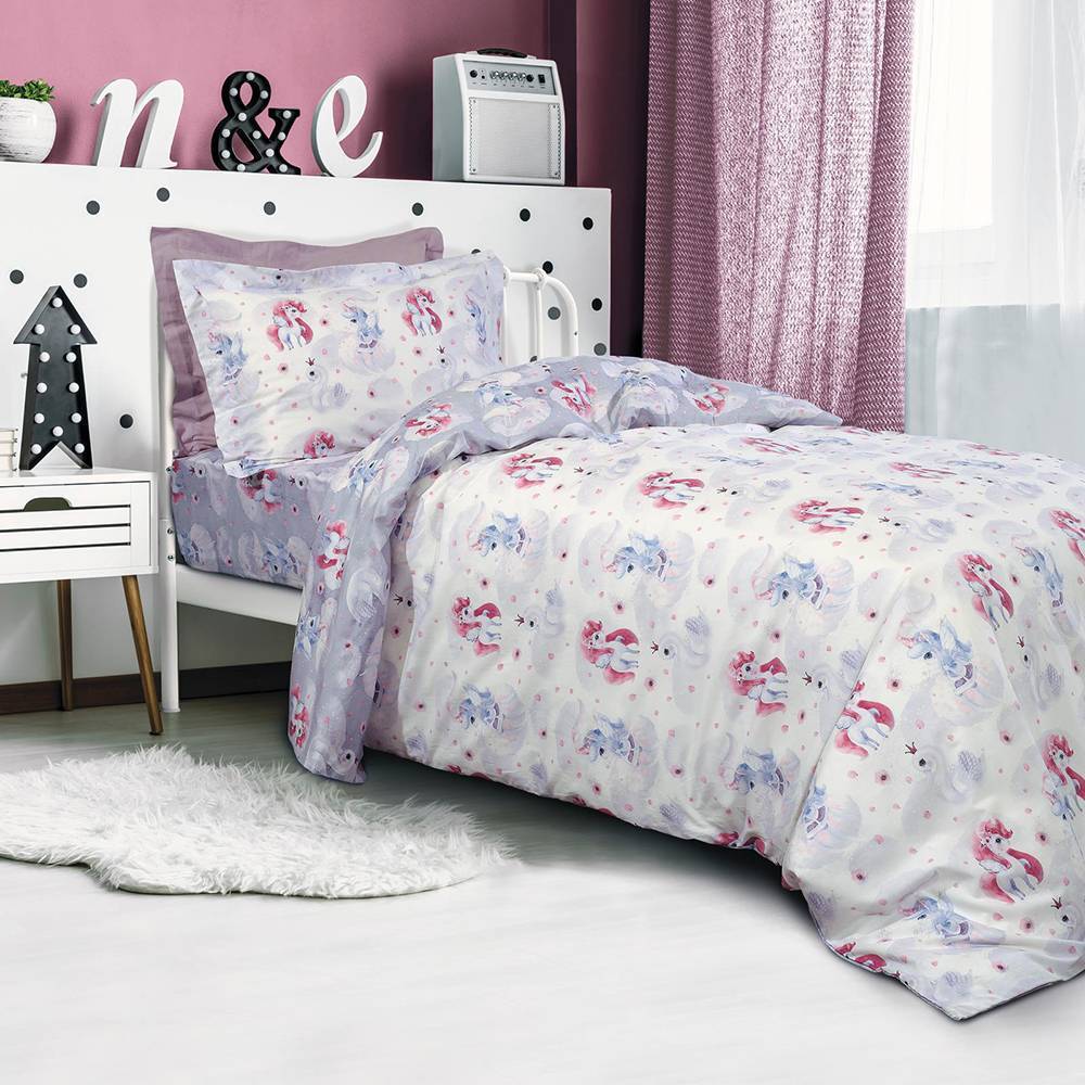 ΚΟΥΒΕΡΛΙ DAS HOME MONO KID ΡΟΖ/ΛΙΛΑ 160X240 ΣΧ.4723 DAS HOME