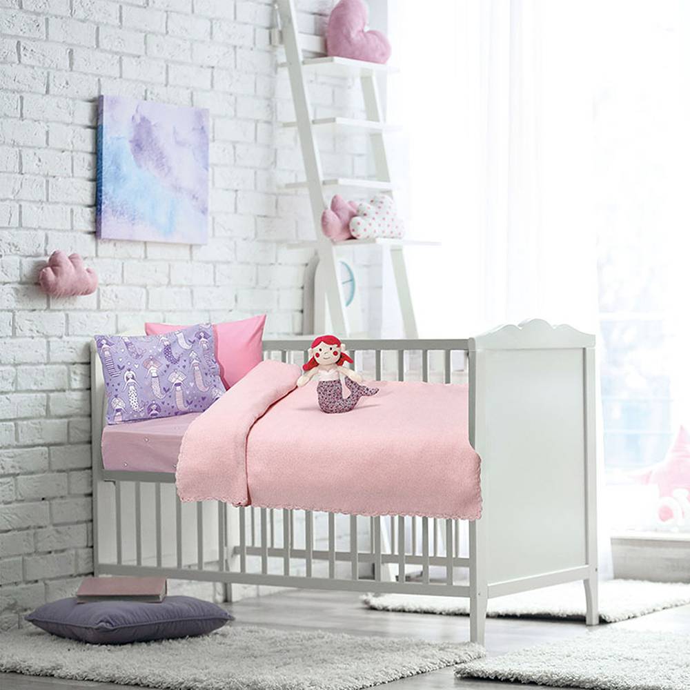 ΚΟΥΒΕΡΤΑ ΑΓΚΑΛΙΑΣ DAS HOME ΠΛΕΚΤΗ ΡΟΖ 70X100 ΣΧ.6482 DAS HOME