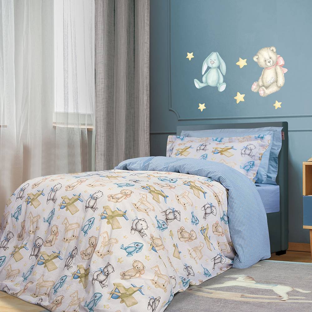 ΚΟΥΒΕΡΛΙ GREENWICH POLO CLUB JUNIOR 8802 ΜΠΕΖ/ΣΙΕΛ/ΓΚΡΙ 160X240CM GREENWICH POLO CLUB