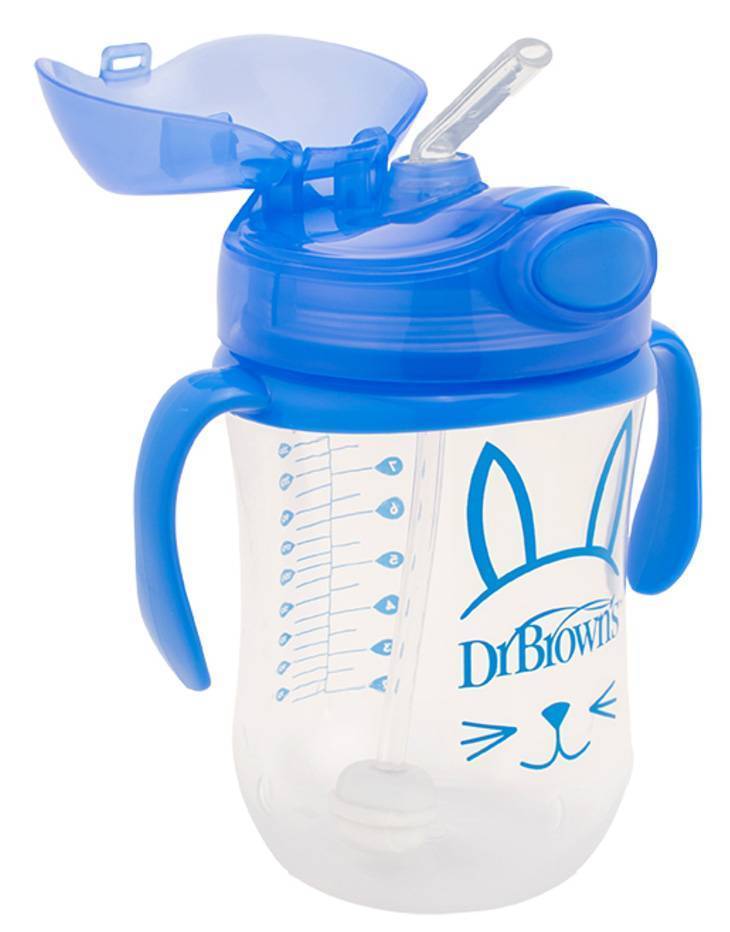 DR BROWNS ΚΥΠΕΛΛΟ DR.BROWN'S ΜΕ ΕΥΠΛΑΣΤΟ ΚΑΛΑΜΑΚΙ 270 ML ΜΠΛΕ