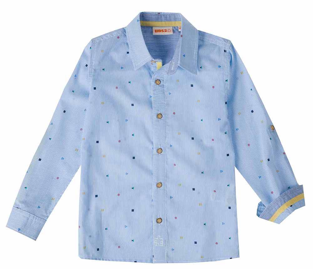 ΠΟΥΚΑΜΙΣΟ UBS2 E210322-999 ΓΑΛΑΖΙΟ (5 ΕΤΩΝ)-(110 CM) UBS2