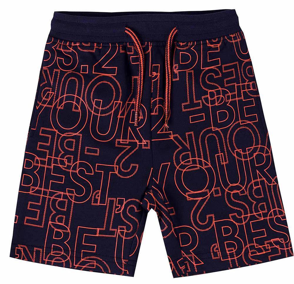 ΒΕΡΜΟΥΔΑ UBS2 E211344-04 ΣΚΟΥΡΟ ΜΠΛΕ/ΠΟΡΤΟΚΑΛΙ (6 ΕΤΩΝ)-(116 CM) UBS2