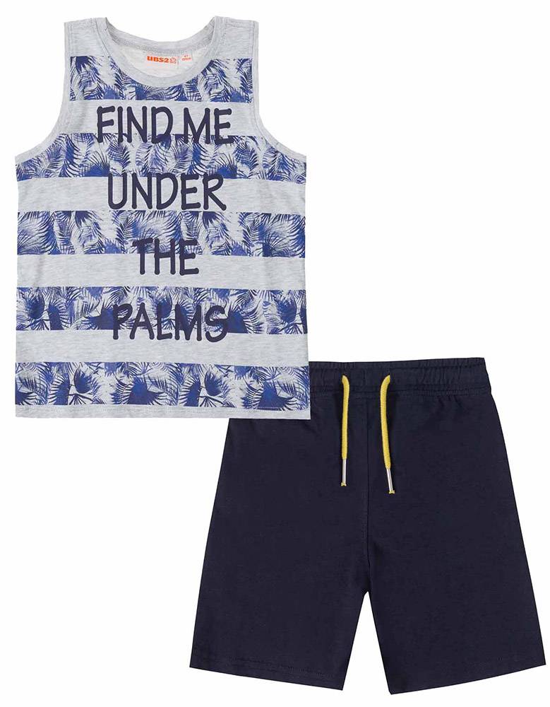 ΣΕΤ ΡΟΥΧΩΝ UBS2 E212301-999 ΣΚΟΥΡΟ ΜΠΛΕ/ΓΚΡΙ ΜΕΛΑΝΖΕ (4 ΕΤΩΝ)-(104 CM) UBS2