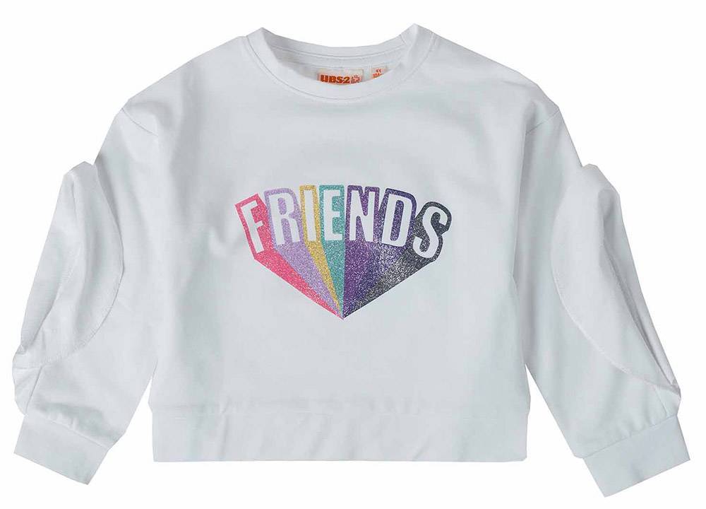 ΜΠΛΟΥΖΑ ΜΑΚΡΥΜΑΝΙΚΗ UBS2 E219317-01 ΛΕΥΚΟ (12 ΕΤΩΝ)-(152 CM) UBS2