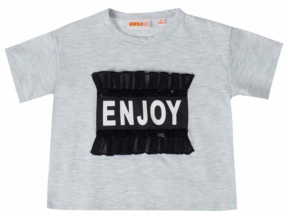 T-SHIRT UBS2 E219326-999 ΓΚΡΙ ΜΕΛΑΝΖΕ (5 ΕΤΩΝ)-(110 CM) UBS2