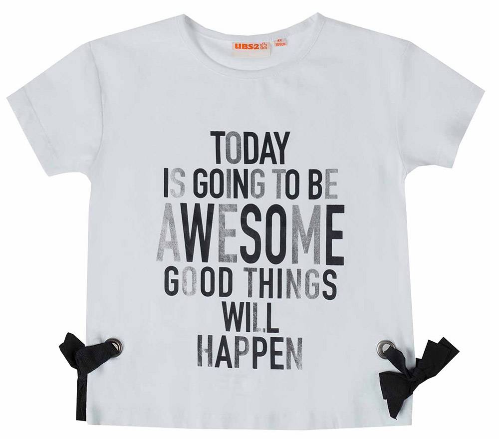 T-SHIRT UBS2 E219332-999 ΛΕΥΚΟ (10 ΕΤΩΝ)-(140 CM) UBS2