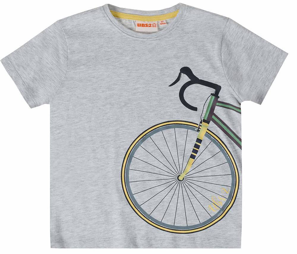 UBS2 T-SHIRT UBS2 E219338-999 ΓΚΡΙ ΜΕΛΑΝΖΕ (3 ΕΤΩΝ)-(98 CM)