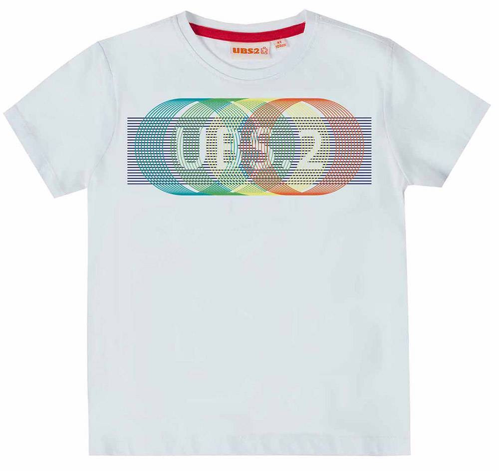 T-SHIRT UBS2 E219347-01 ΛΕΥΚΟ (8 ΕΤΩΝ)-(128 CM)