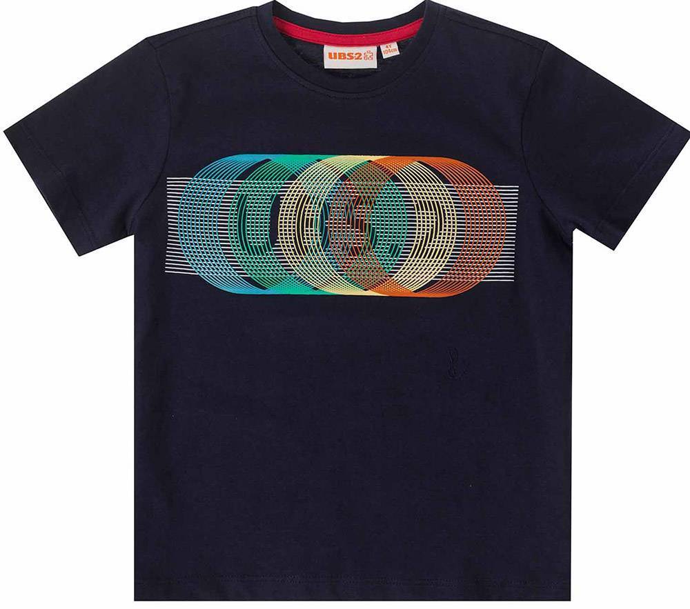 T-SHIRT UBS2 E219347-04 ΣΚΟΥΡΟ ΜΠΛΕ (8 ΕΤΩΝ)-(128 CM)