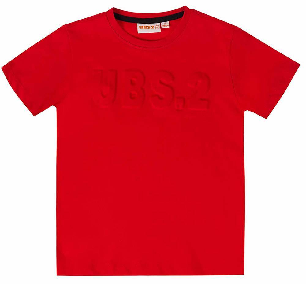 T-SHIRT UBS2 E219365-07 ΚΟΚΚΙΝΟ (2 ΕΤΩΝ)-(92 CM)