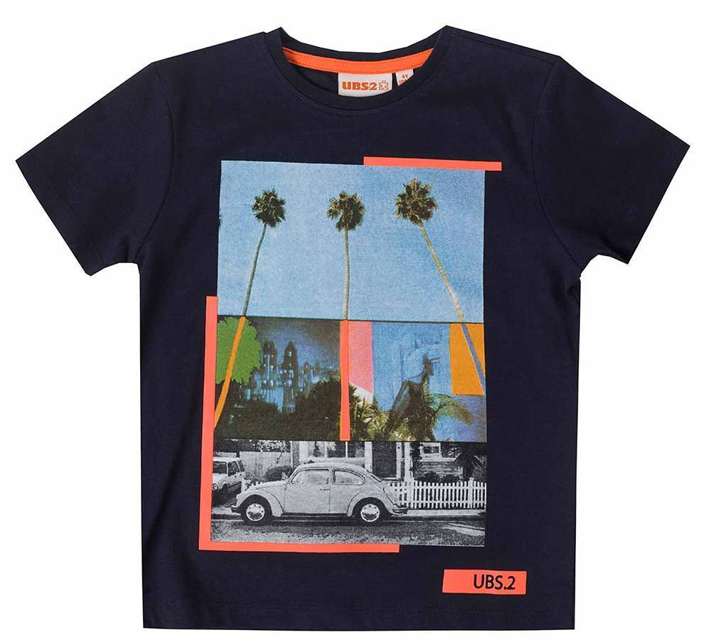 T-SHIRT UBS2 E219367-04 ΣΚΟΥΡΟ ΜΠΛΕ (6 ΕΤΩΝ)-(116 CM)