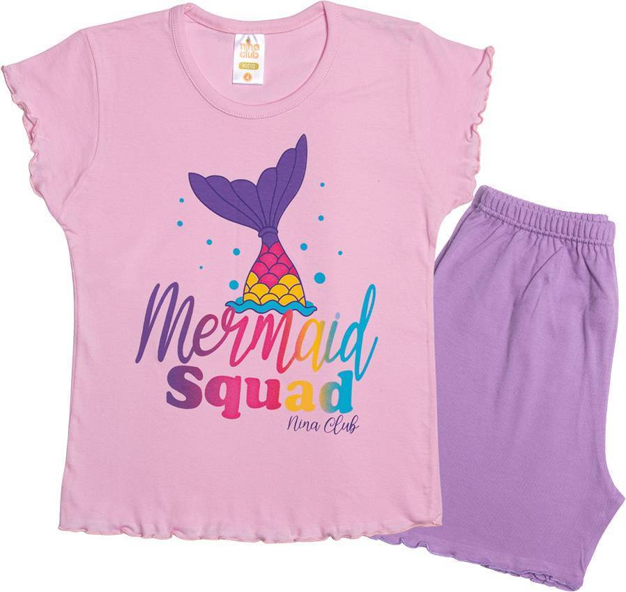 ΠΥΤΖΑΜΕΣ NINA CLUB 151 ΡΟΖ/ΛΙΛΑ (78-90CM)-(1 ΕΤΟΥΣ) NINA CLUB
