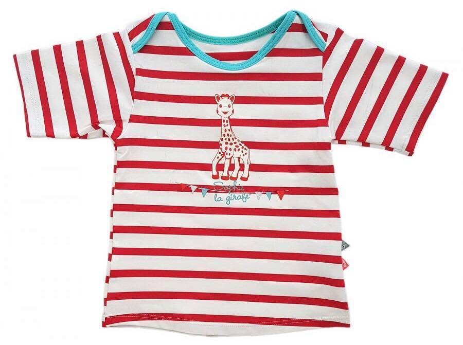 ΜΠΛΟΥΖΑ MAYOPARASOL ΜΕ UV ΠΡΟΣΤΑΣΙΑ SOPHIE LA GIRAFE SAINT MALO ΛΕΥΚΟ/ΚΟΚΚΙΝΟ (18 ΜΗΝΩΝ - 81 ΕΚ) MAYOPARASOL