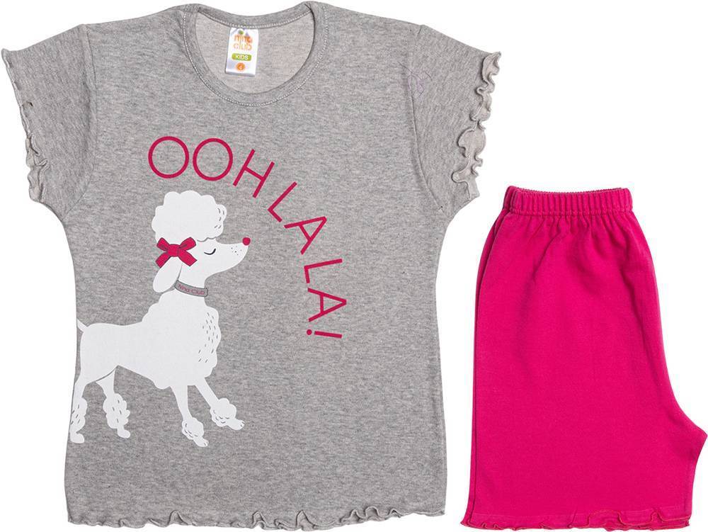 ΠΥΤΖΑΜΕΣ NINA CLUB 150 ΓΚΡΙ/ΦΟΥΞΙΑ (116-120CM)-(6 ΕΤΩΝ)