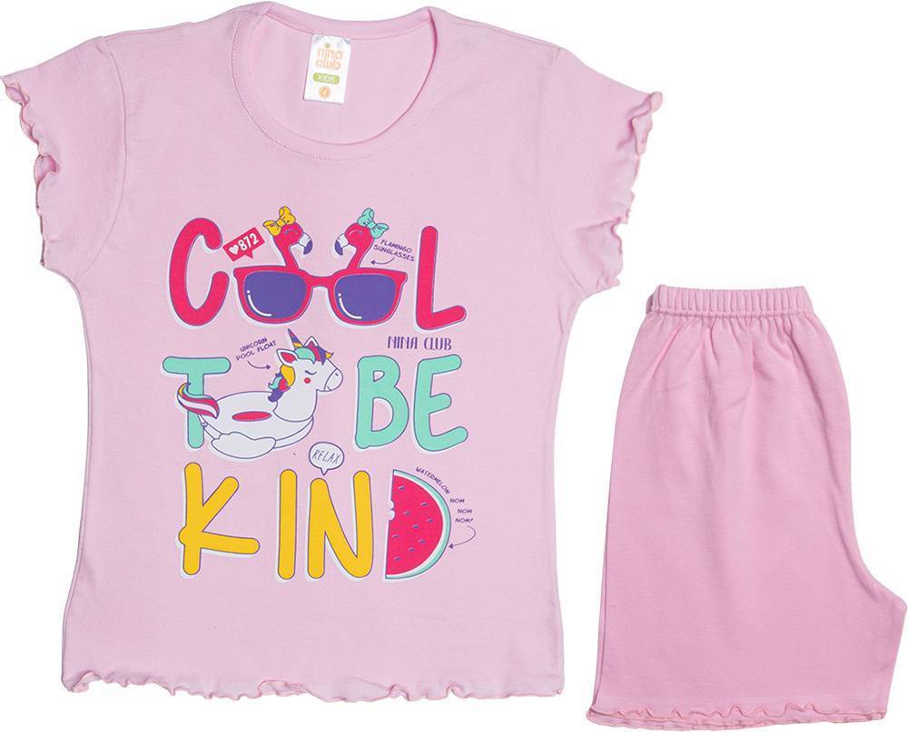 ΠΥΤΖΑΜΕΣ NINA CLUB 152 ΡΟΖ (98-104CM)-(3 ΕΤΩΝ)