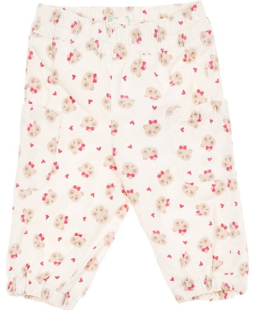 BENETTON ΠΑΝΤΕΛΟΝΙ BENETTON LAYETTE PANDABE ΛΕΥΚΟ (74 CM)-(9-12 ΜΗΝΩΝ)