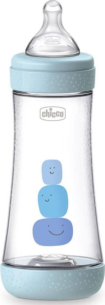 `ΜΠΙΜΠΕΡΟ ΠΛΑΣΤΙΚΟ CHICCO P5 ΣΙΕΛ 300ML ΜΕ ΘΗΛΗ ΣΙΛΙΚΟΝΗ 4Μ+ CHICCO