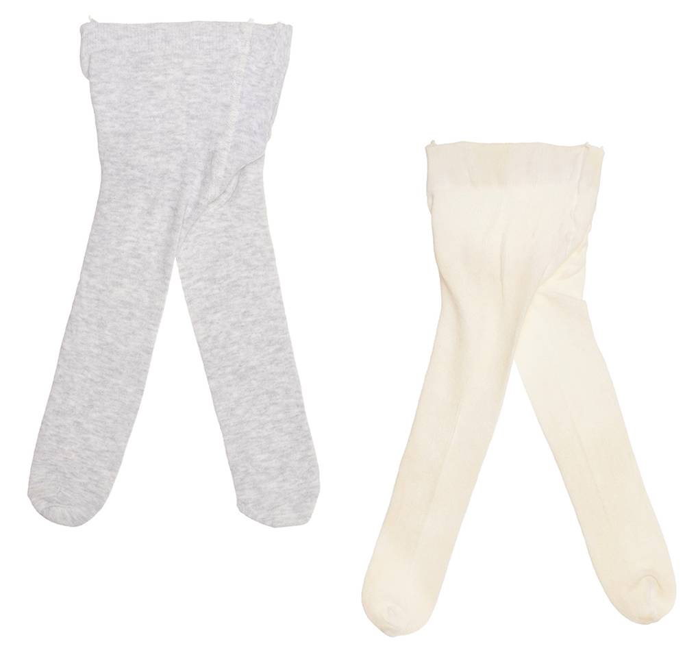 BENETTON ΚΑΛΣΟΝ BENETTON BASIC ΓΚΡΙ/ΛΕΥΚΟ 2ΤΜΧ (6-12 ΜΗΝΩΝ)-(68-74 CM)