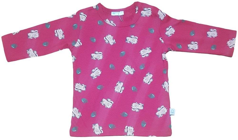 BENETTON ΜΠΛΟΥΖΑ ΠΥΤΖΑΜΑΣ BENETTON FOUNDATION BABY ΚΟΚΚΙΝΟ (3-6 ΜΗΝΩΝ)-(62 CM)