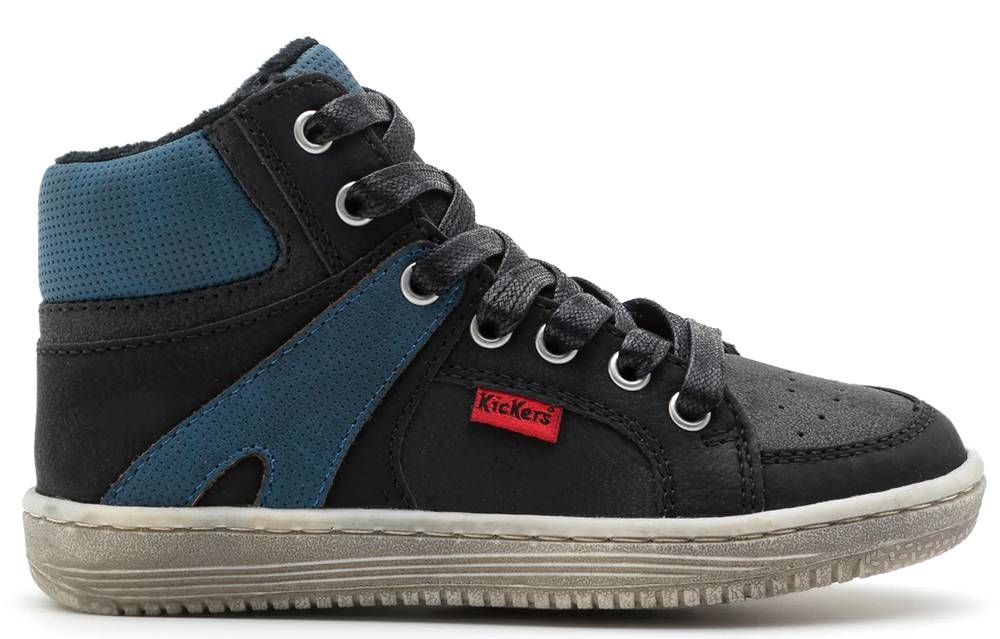 ΜΠΟΤΑΚΙ KICKERS LOWELL 739353 ΜΑΥΡΟ/ΜΠΛΕ (EU:35)