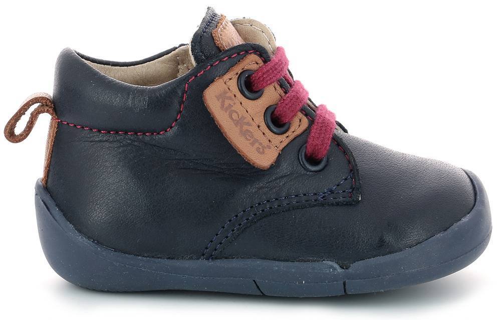 ΜΠΟΤΑΚΙ KICKERS WAZZAP 858400 ΣΚΟΥΡΟ ΜΠΛΕ/ΚΑΜΕΛ (EU:19) KICKERS