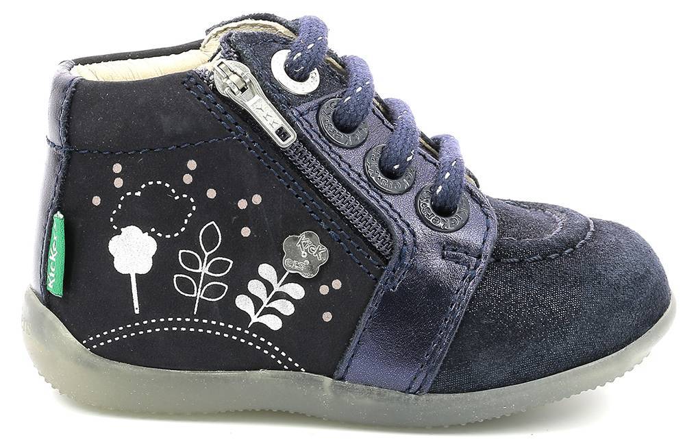 ΜΠΟΤΑΚΙ KICKERS BE FLOWER 878640 ΣΚΟΥΡΟ ΜΠΛΕ (EU:22) KICKERS