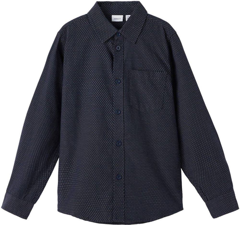 ΠΟΥΚΑΜΙΣΟ NAME IT 13196166 NKMVAGN ΣΚΟΥΡΟ ΜΠΛΕ (158-164 CM)-(13-14 ΕΤΩΝ)