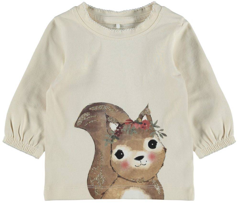 ΜΠΛΟΥΖΑ ΜΑΚΡΥΜΑΝΙΚΗ NAME IT 13196356 NBFREBECCA ΕΚΡΟΥ (74 CM)-(9 ΜΗΝΩΝ) NAME IT