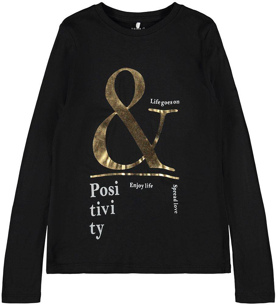 NAME IT ΜΠΛΟΥΖΑ ΜΑΚΡΥΜΑΝΙΚΗ NAME IT 13196402 NKFRALLOW ΜΑΥΡΟ (146-152 CM)-(11-12 ΕΤΩΝ)