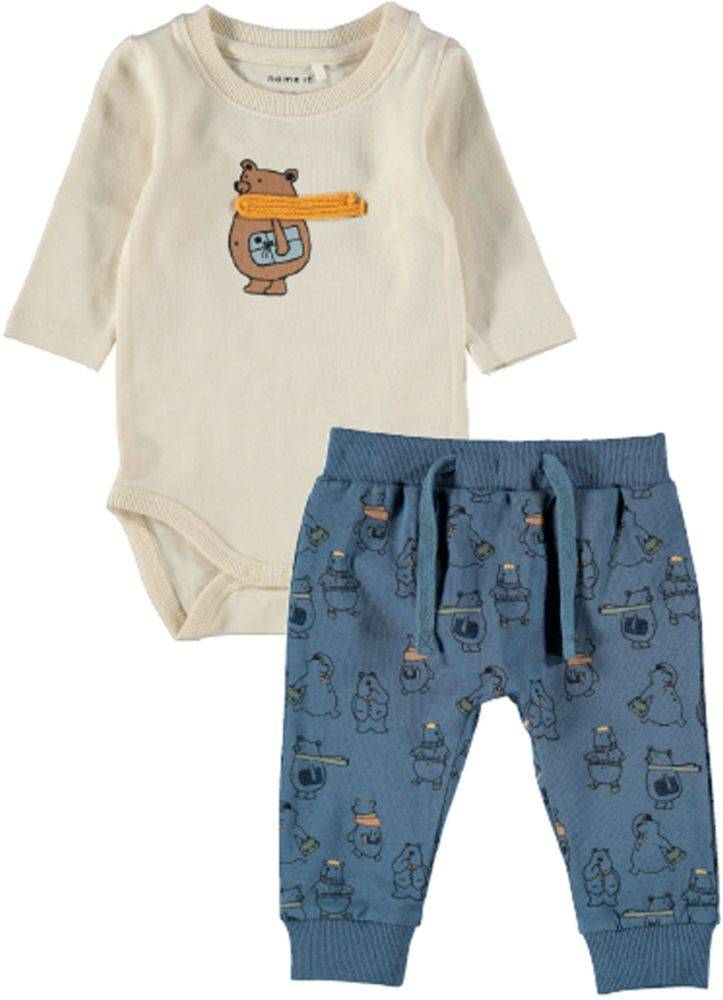 ΣΕΤ ΡΟΥΧΩΝ NAME IT 13201302 NBMSHAUN ΕΚΡΟΥ/ΜΠΛΕ (68 CM)-(6 ΜΗΝΩΝ) NAME IT