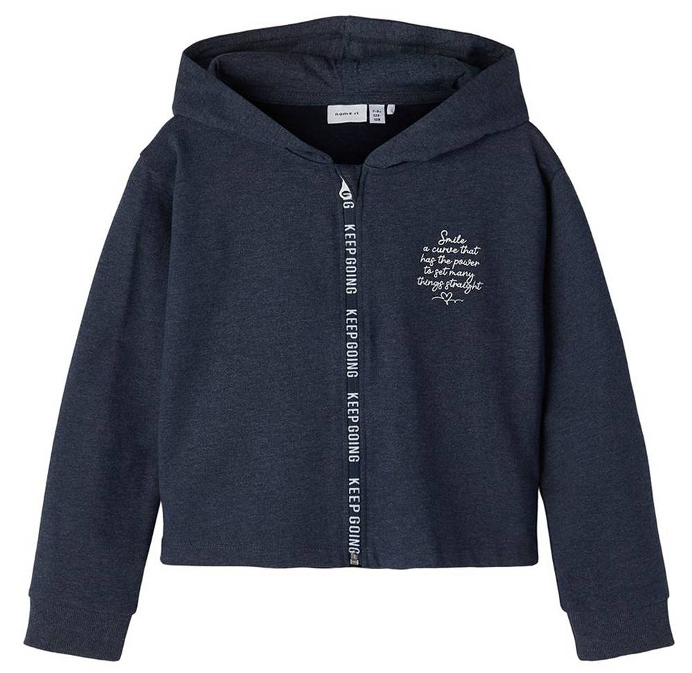 HOODIE ΜΕ ΦΕΡΜΟΥΑΡ NAME IT 13194081 NKFLATTI ΣΚΟΥΡΟ ΜΠΛΕ (146-152 CM)-(11-12 ΕΤΩΝ)
