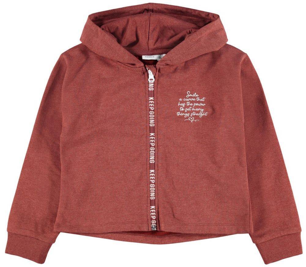 HOODIE ΜΕ ΦΕΡΜΟΥΑΡ NAME IT 13194081 NKFLATTI ΚΟΚΚΙΝΟ (134-140 CM)-(9-10 ΕΤΩΝ) NAME IT