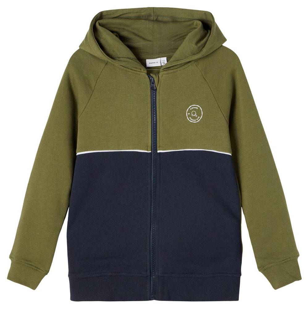 HOODIE ΜΕ ΦΕΡΜΟΥΑΡ NAME IT 13194597 NKMLATOS ΠΡΑΣΙΝΟ/ΜΑΥΡΟ (158-164 CM)-(13-14 ΕΤΩΝ) NAME IT