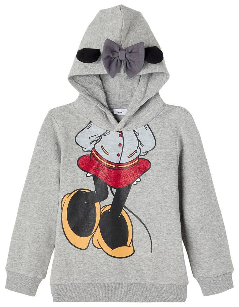 HOODIE NAME IT 13193792 NMFMINNIE ΓΚΡΙ ΜΕΛΑΝΖΕ (98 CM)-(3 ΕΤΩΝ) NAME IT