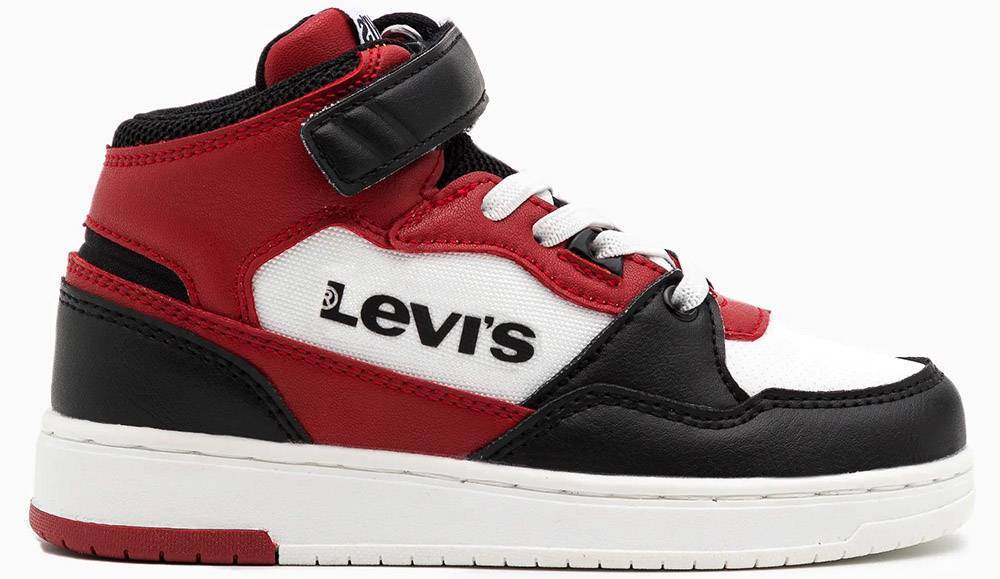 ΜΠΟΤΑΚΙ LEVIS VIRV0012T BLOCK ΜΑΥΡΟ/ΚΟΚΚΙΝΟ/ΛΕΥΚΟ (EU:30)